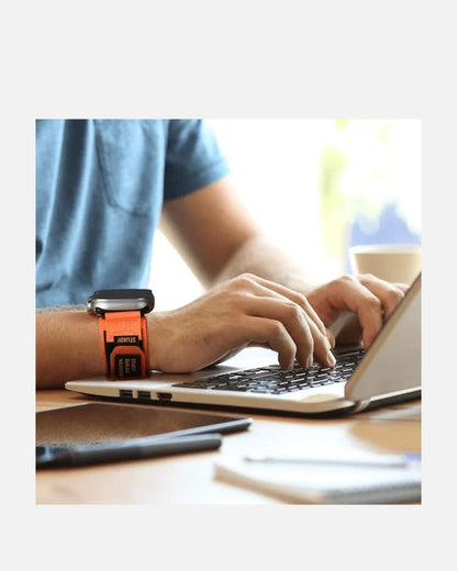 Rugged Nylon Band – Apple Watch 42/44/45/49mm – Orange – Alpine Loop Series