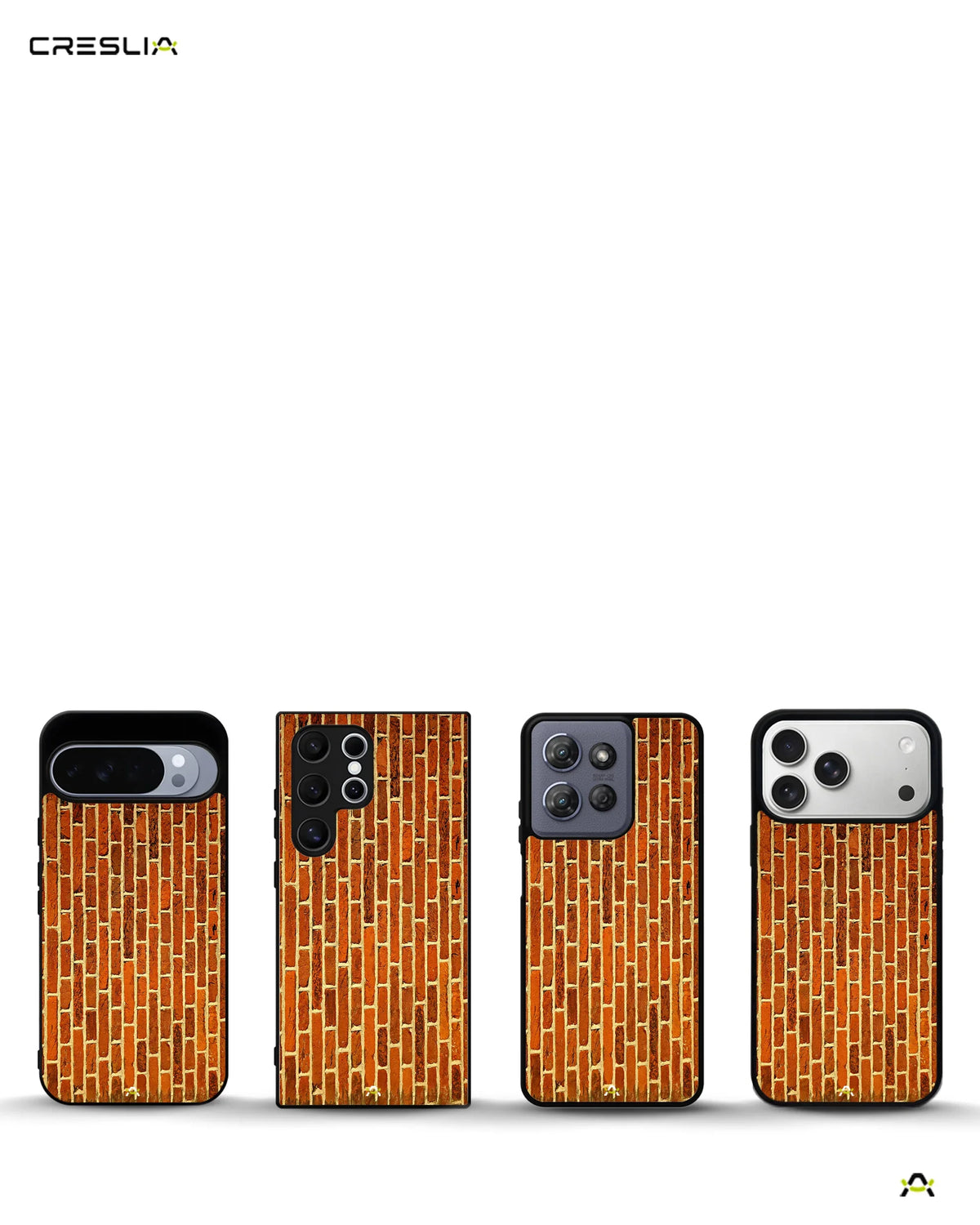 Rustic Red Brick Phone Case - Warm Masonry Print for iPhone, Samsung, Pixel, OnePlus & Vivo