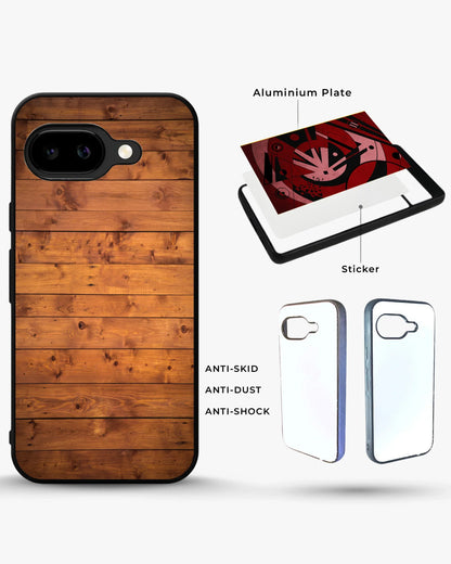 Rustic Wooden Planks Phone Case - Warm Wood Grain Print for iPhone, Samsung, Pixel, OnePlus & Vivo
