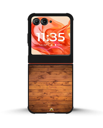 Rustic Wooden Planks Phone Case - Warm Wood Grain Print for iPhone, Samsung, Pixel, OnePlus & Vivo