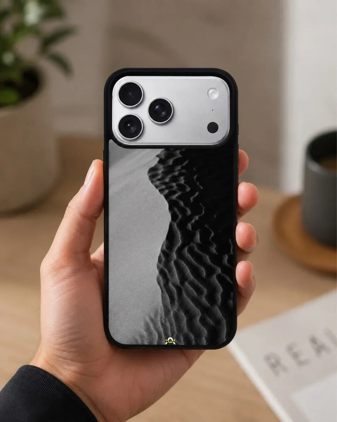 Sand Dunes Phone Case - Monochrome Black & White Print for iPhone, Samsung, Pixel, OnePlus & Vivo