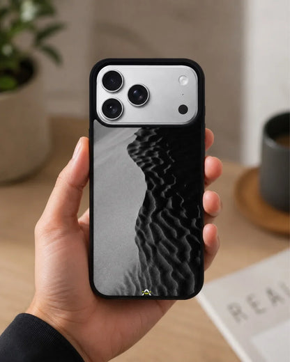 Sand Dunes Phone Case - Monochrome Black & White Print for iPhone, Samsung, Pixel, OnePlus & Vivo