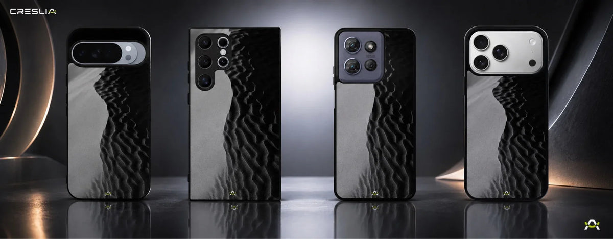 Sand Dunes Phone Case - Monochrome Black & White Print for iPhone, Samsung, Pixel, OnePlus & Vivo