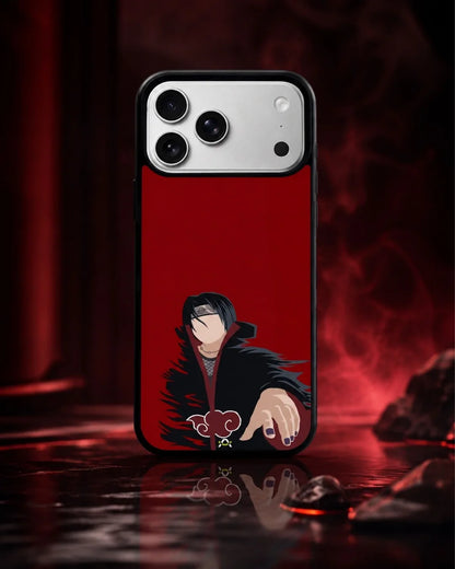 Shadow Ninja Warrior Phone Case - Black & Red Print for iPhone, Samsung, Pixel, OnePlus & Vivo