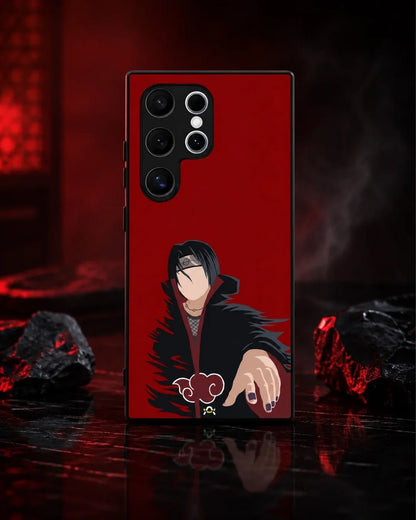 Shadow Ninja Warrior Phone Case - Black & Red Print for iPhone, Samsung, Pixel, OnePlus & Vivo