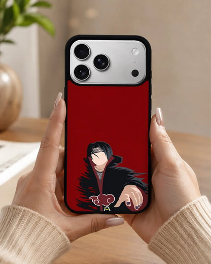 Shadow Ninja Warrior Phone Case - Black & Red Print for iPhone, Samsung, Pixel, OnePlus & Vivo