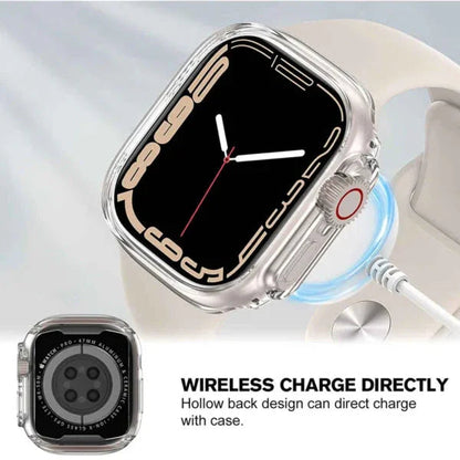 Clear Hybrid Bumper Case for Apple Watch Ultra 49mm – Shockproof Transparent Cover
