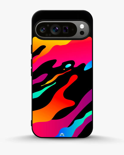 Abstract Fluid Splash Phone Case - Vibrant Multicolor Print for iPhone, Samsung, Pixel, OnePlus & Vivo