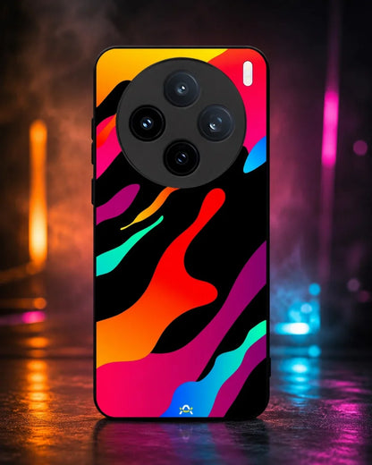 Abstract Fluid Splash Phone Case - Vibrant Multicolor Print for iPhone, Samsung, Pixel, OnePlus & Vivo