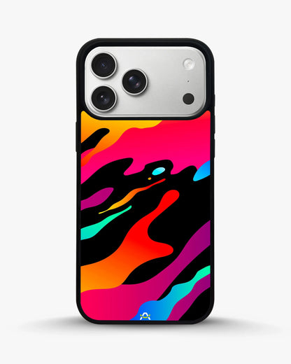 Abstract Fluid Splash Phone Case - Vibrant Multicolor Print for iPhone, Samsung, Pixel, OnePlus & Vivo