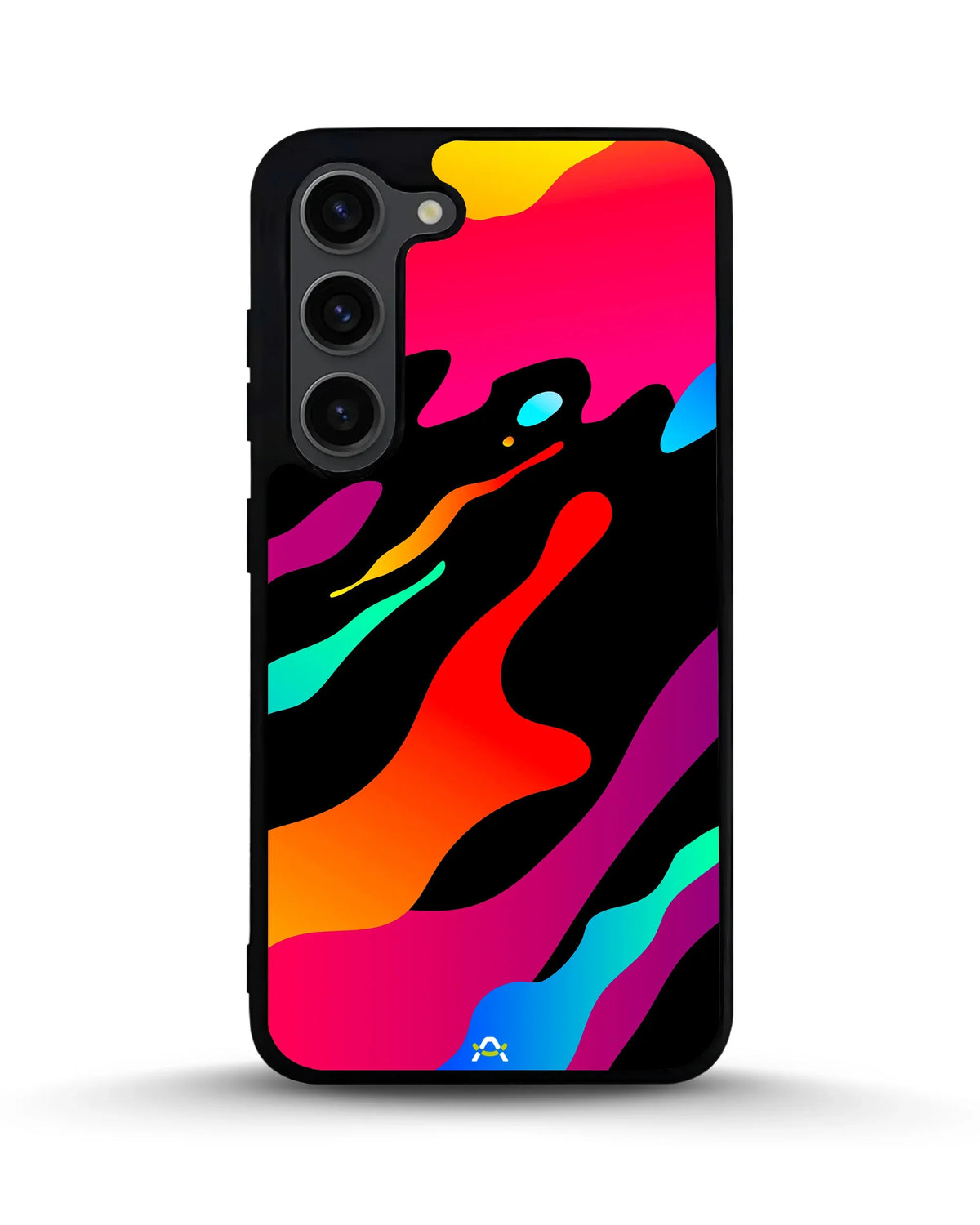 Abstract Fluid Splash Phone Case - Vibrant Multicolor Print for iPhone, Samsung, Pixel, OnePlus & Vivo