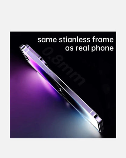 Stainless Steel Frame - MagSafe Case for iPhone 15 Pro & Pro Max