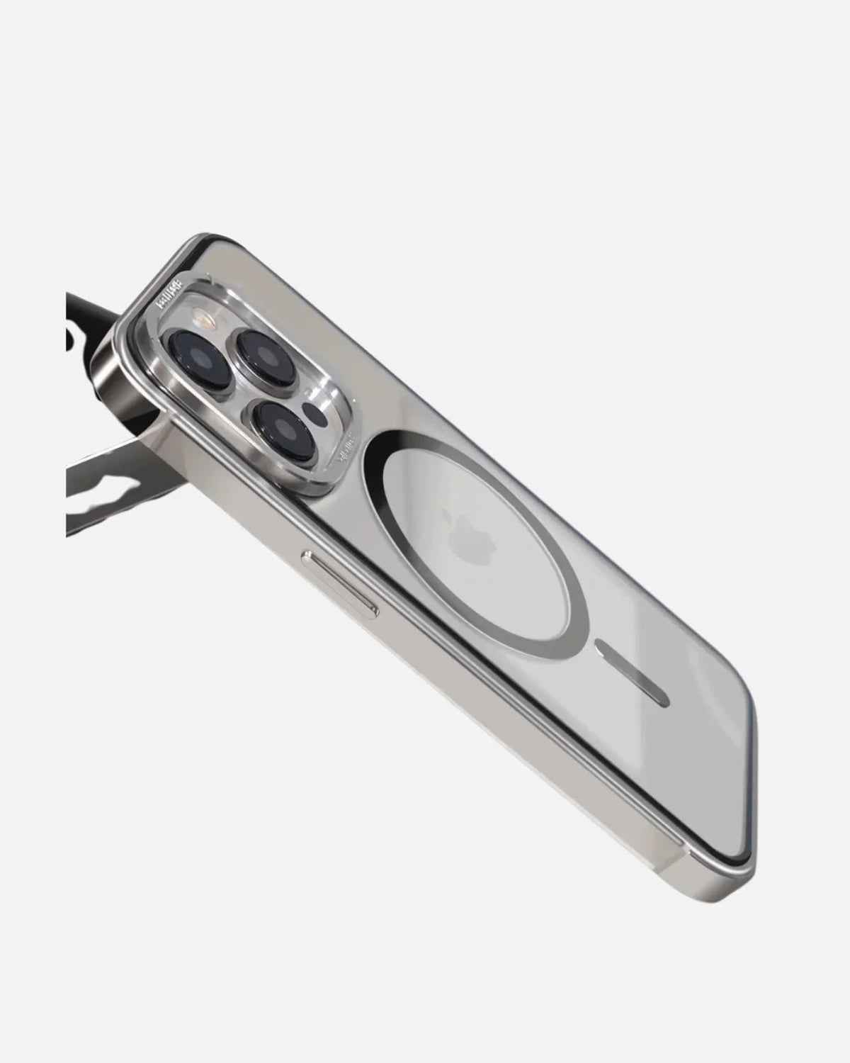Stainless Steel MagSafe Case for iPhone 15 Pro & Pro Max – Clear Back & Metal Frame