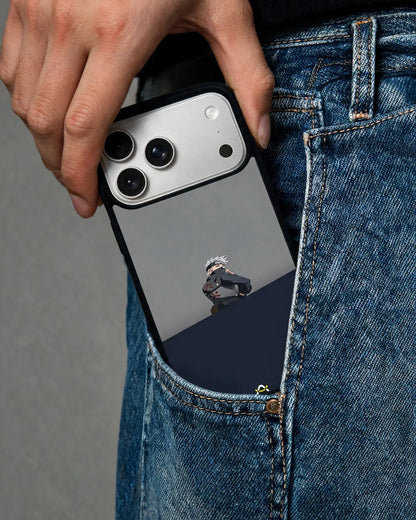 Stealth Ninja Warrior Phone Case - Gray & Navy Print for iPhone, Samsung, Pixel, OnePlus & Vivo
