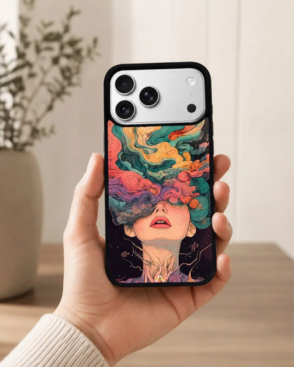 Surreal Portrait Phone Case - Artistic Female Aesthetic Cover for iPhone, Samsung, Pixel, OnePlus & Vivo