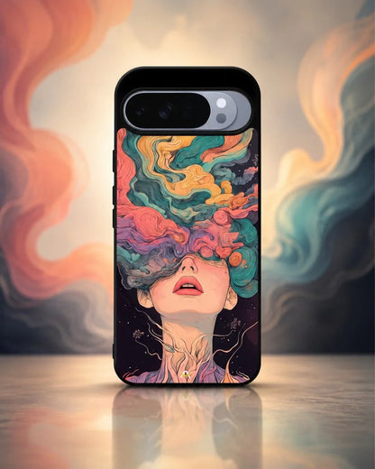 Surreal Portrait Phone Case - Artistic Female Aesthetic Cover for iPhone, Samsung, Pixel, OnePlus & Vivo