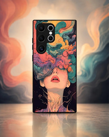 Surreal Portrait Phone Case - Artistic Female Aesthetic Cover for iPhone, Samsung, Pixel, OnePlus & Vivo