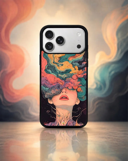 Surreal Portrait Phone Case - Artistic Female Aesthetic Cover for iPhone, Samsung, Pixel, OnePlus & Vivo