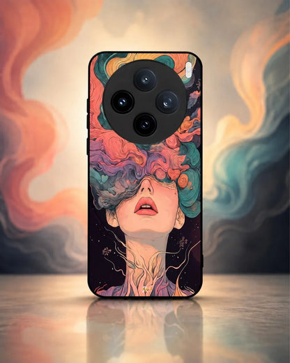 Surreal Portrait Phone Case - Artistic Female Aesthetic Cover for iPhone, Samsung, Pixel, OnePlus & Vivo