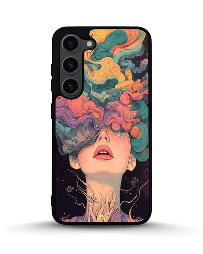 Surreal Portrait Phone Case - Artistic Female Aesthetic Cover for iPhone, Samsung, Pixel, OnePlus & Vivo