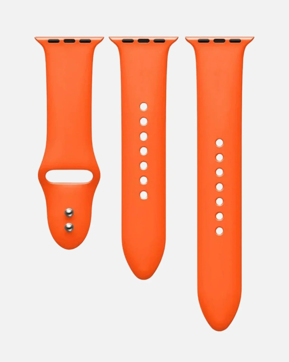 Orange Silicone Apple Watch Band – Sporty, Sweatproof & Waterproof Strap for iWatch