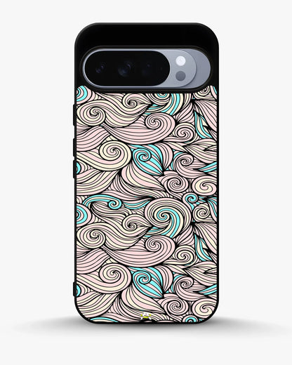 Swirl Pattern Phone Case - Dreamy Pink & Blue Print for iPhone, Samsung, Pixel, OnePlus & Vivo