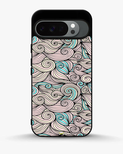 Swirl Pattern Phone Case - Dreamy Pink & Blue Print for iPhone, Samsung, Pixel, OnePlus & Vivo