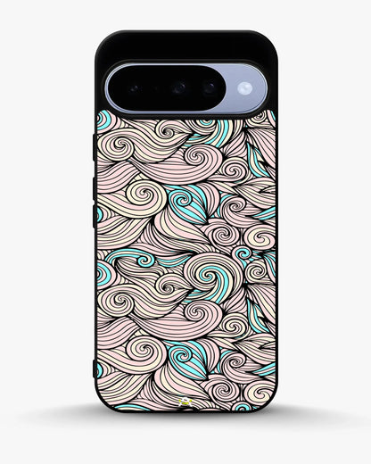 Swirl Pattern Phone Case - Dreamy Pink & Blue Print for iPhone, Samsung, Pixel, OnePlus & Vivo