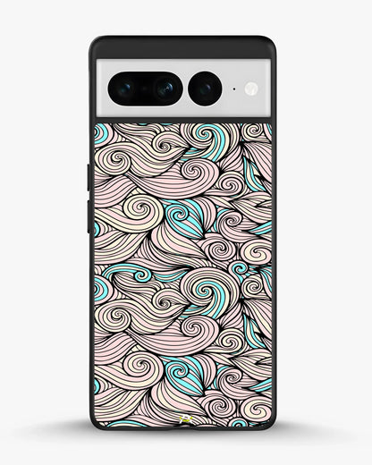 Swirl Pattern Phone Case - Dreamy Pink & Blue Print for iPhone, Samsung, Pixel, OnePlus & Vivo