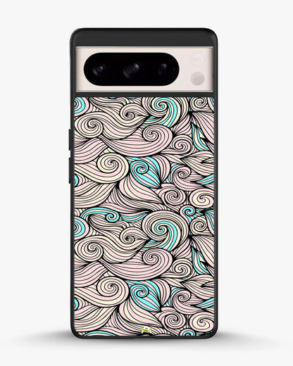 Swirl Pattern Phone Case - Dreamy Pink & Blue Print for iPhone, Samsung, Pixel, OnePlus & Vivo