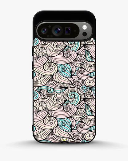 Swirl Pattern Phone Case - Dreamy Pink & Blue Print for iPhone, Samsung, Pixel, OnePlus & Vivo