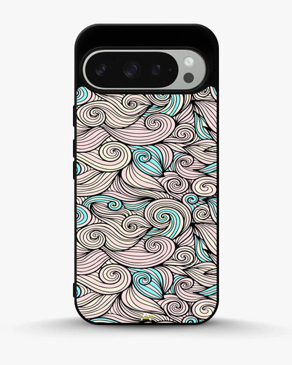 Swirl Pattern Phone Case - Dreamy Pink & Blue Print for iPhone, Samsung, Pixel, OnePlus & Vivo