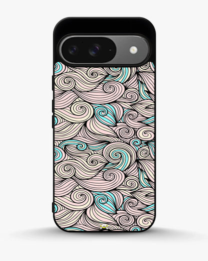 Swirl Pattern Phone Case - Dreamy Pink & Blue Print for iPhone, Samsung, Pixel, OnePlus & Vivo