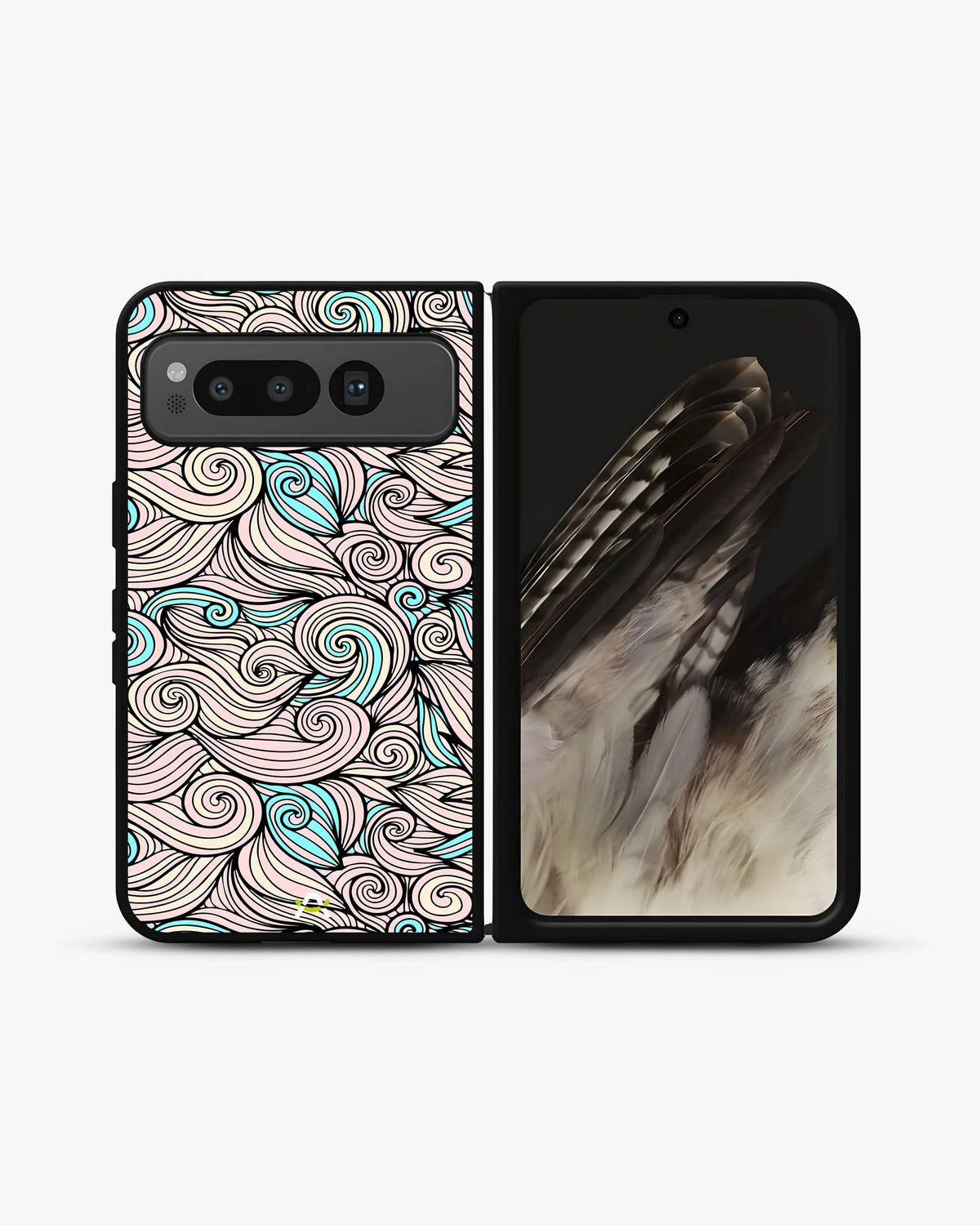 Swirl Pattern Phone Case - Dreamy Pink & Blue Print for iPhone, Samsung, Pixel, OnePlus & Vivo
