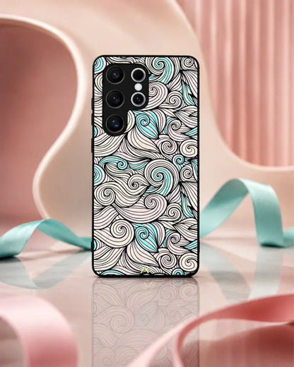 Swirl Pattern Phone Case - Dreamy Pink & Blue Print for iPhone, Samsung, Pixel, OnePlus & Vivo