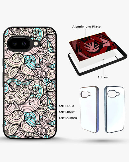 Swirl Pattern Phone Case - Dreamy Pink & Blue Print for iPhone, Samsung, Pixel, OnePlus & Vivo