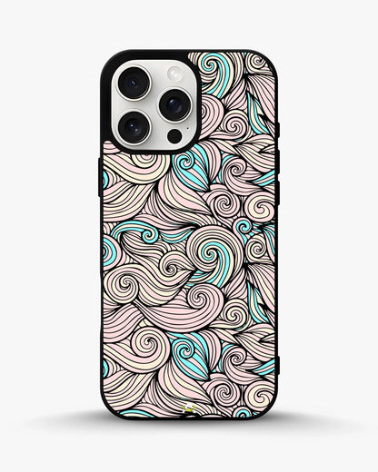 Swirl Pattern Phone Case - Dreamy Pink & Blue Print for iPhone, Samsung, Pixel, OnePlus & Vivo
