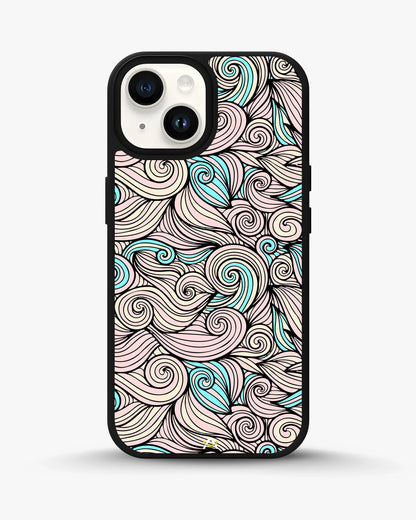 Swirl Pattern Phone Case - Dreamy Pink & Blue Print for iPhone, Samsung, Pixel, OnePlus & Vivo