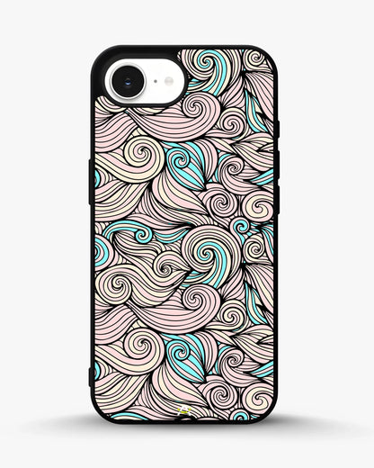Swirl Pattern Phone Case - Dreamy Pink & Blue Print for iPhone, Samsung, Pixel, OnePlus & Vivo