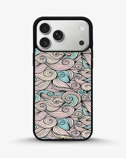 Swirl Pattern Phone Case - Dreamy Pink & Blue Print for iPhone, Samsung, Pixel, OnePlus & Vivo