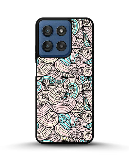 Swirl Pattern Phone Case - Dreamy Pink & Blue Print for iPhone, Samsung, Pixel, OnePlus & Vivo