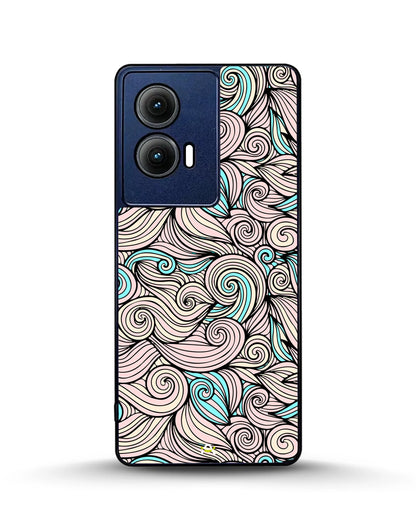 Swirl Pattern Phone Case - Dreamy Pink & Blue Print for iPhone, Samsung, Pixel, OnePlus & Vivo