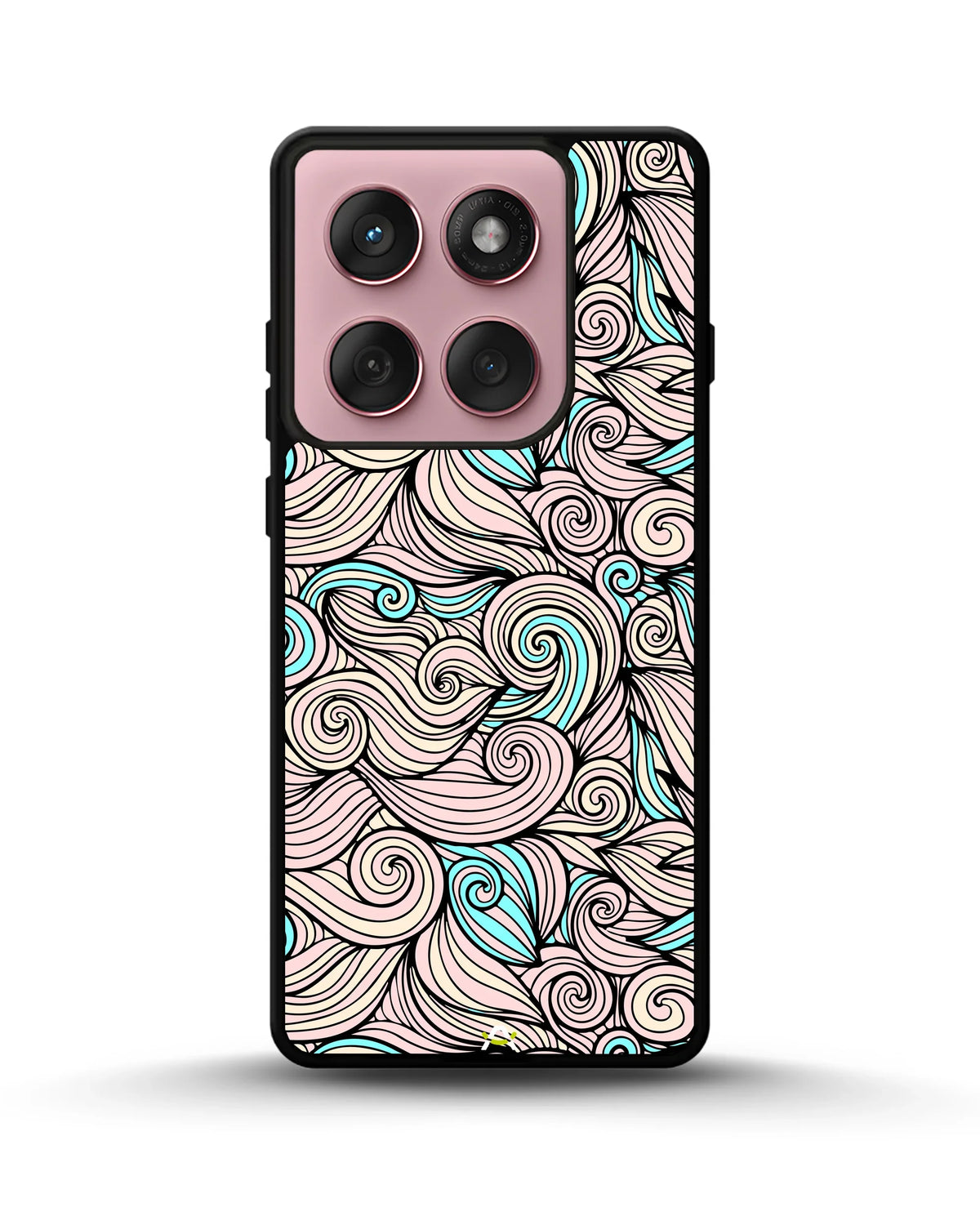 Swirl Pattern Phone Case - Dreamy Pink & Blue Print for iPhone, Samsung, Pixel, OnePlus & Vivo