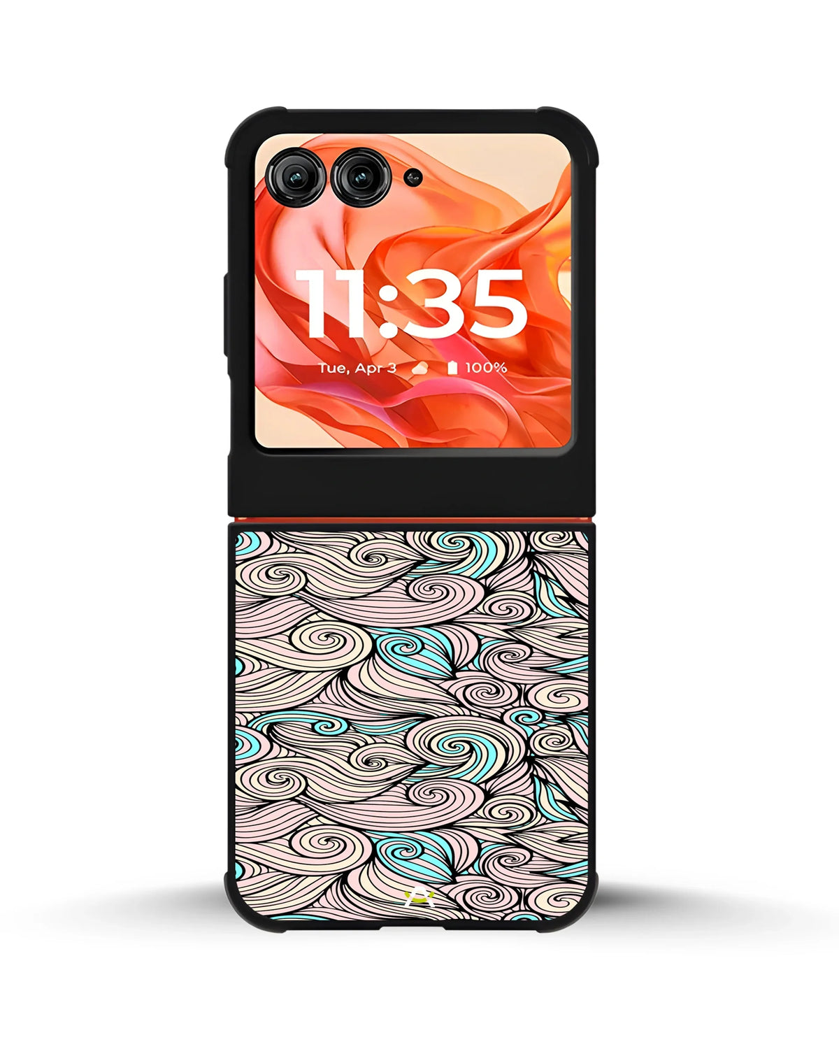 Swirl Pattern Phone Case - Dreamy Pink & Blue Print for iPhone, Samsung, Pixel, OnePlus & Vivo