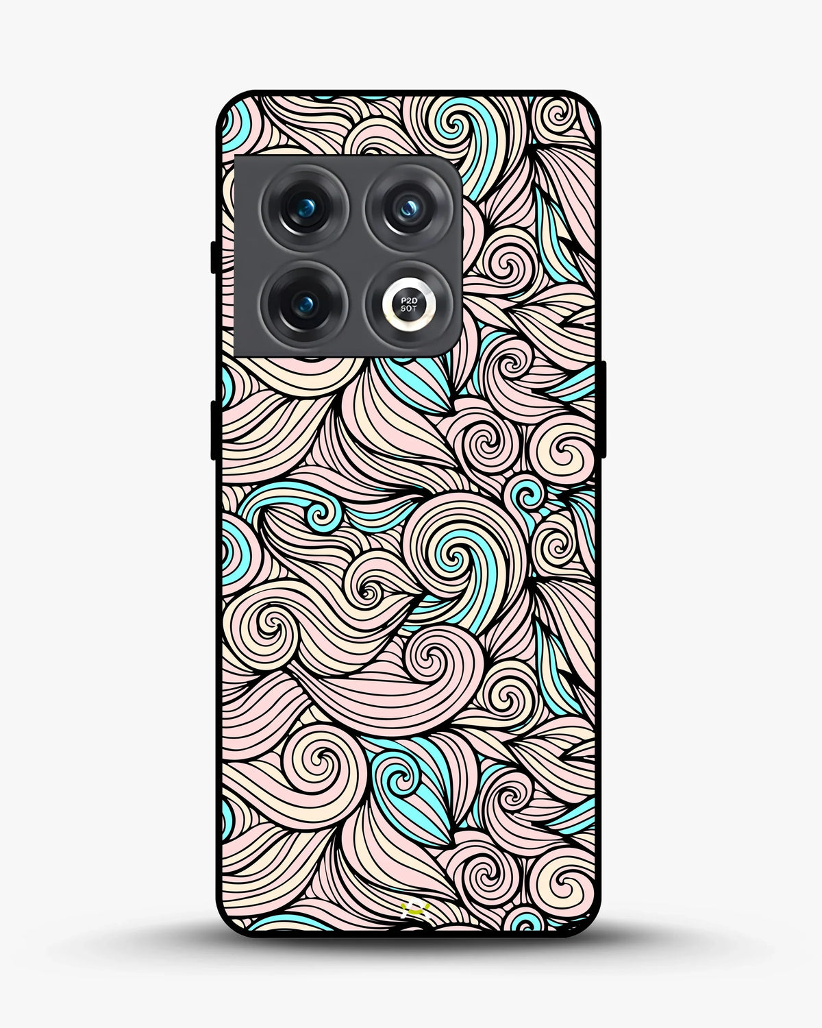 Swirl Pattern Phone Case - Dreamy Pink & Blue Print for iPhone, Samsung, Pixel, OnePlus & Vivo