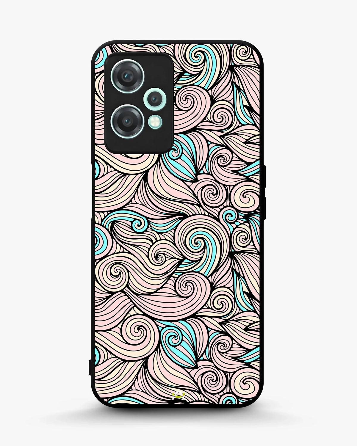 Swirl Pattern Phone Case - Dreamy Pink & Blue Print for iPhone, Samsung, Pixel, OnePlus & Vivo
