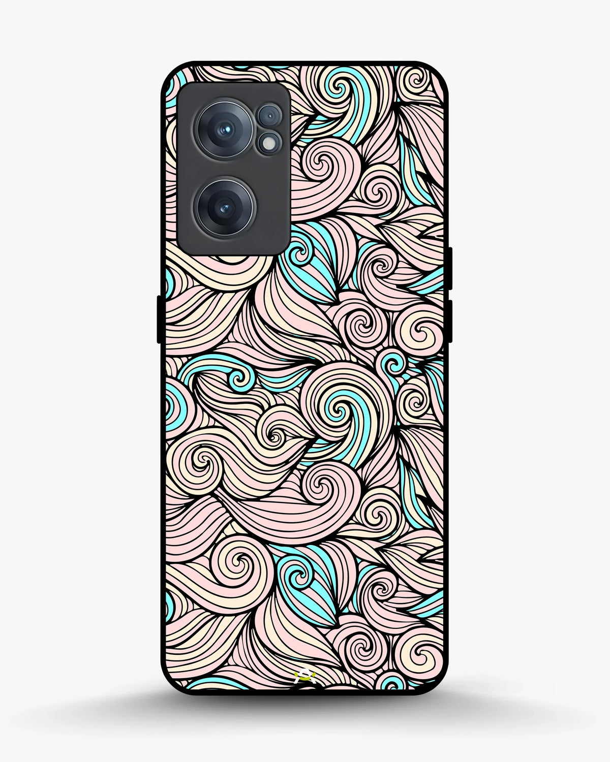 Swirl Pattern Phone Case - Dreamy Pink & Blue Print for iPhone, Samsung, Pixel, OnePlus & Vivo
