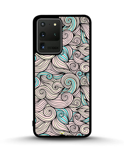 Swirl Pattern Phone Case - Dreamy Pink & Blue Print for iPhone, Samsung, Pixel, OnePlus & Vivo