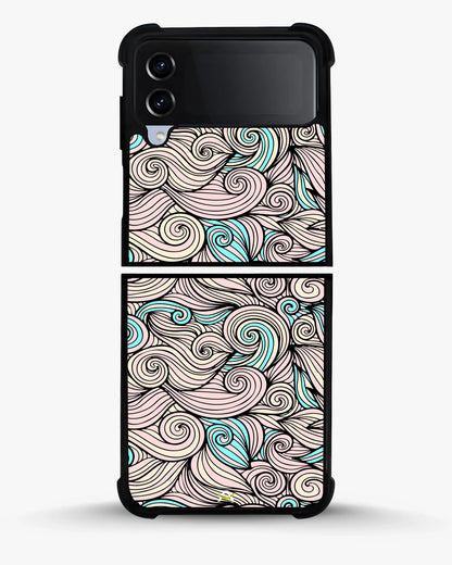 Swirl Pattern Phone Case - Dreamy Pink & Blue Print for iPhone, Samsung, Pixel, OnePlus & Vivo