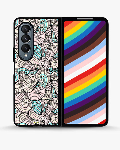 Swirl Pattern Phone Case - Dreamy Pink & Blue Print for iPhone, Samsung, Pixel, OnePlus & Vivo